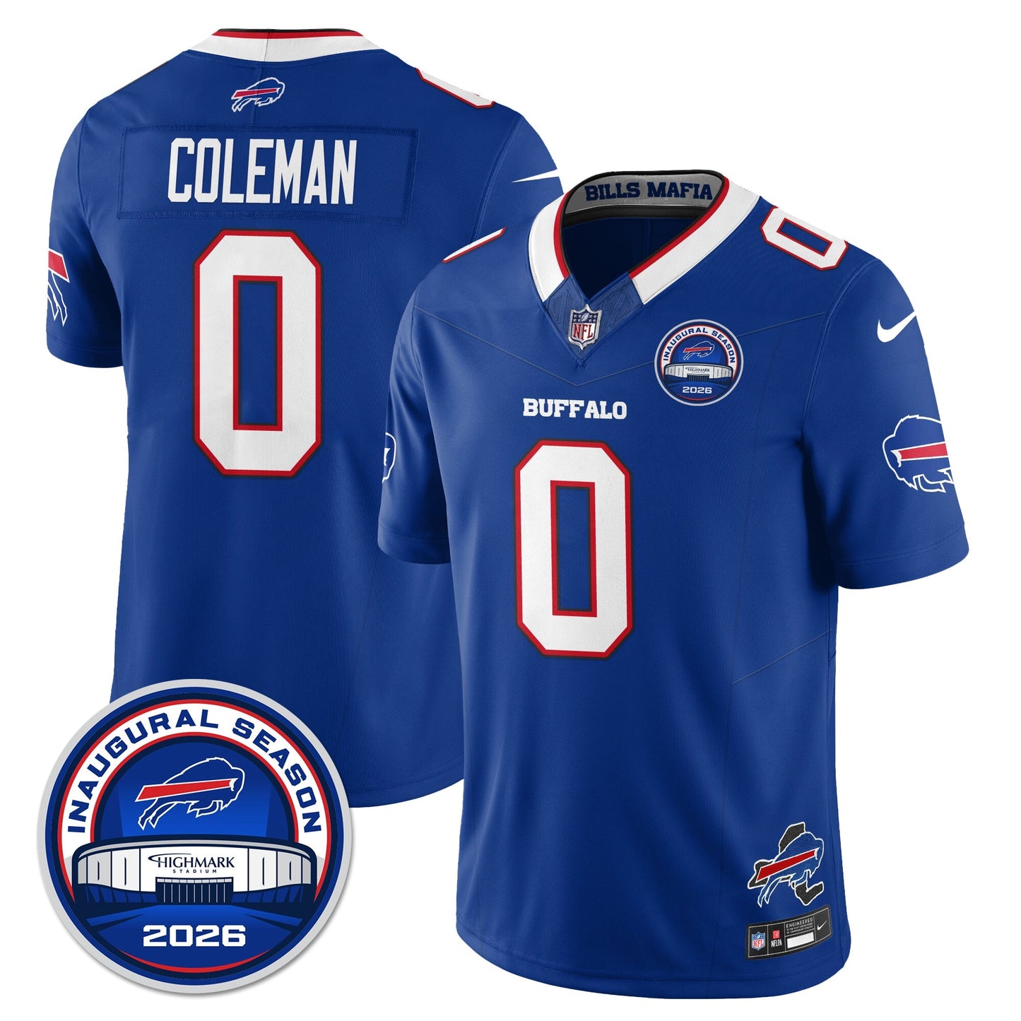 BUF 2026 Inaugural Season Patch Vapor Limited Jersey - All Stitched-DTD