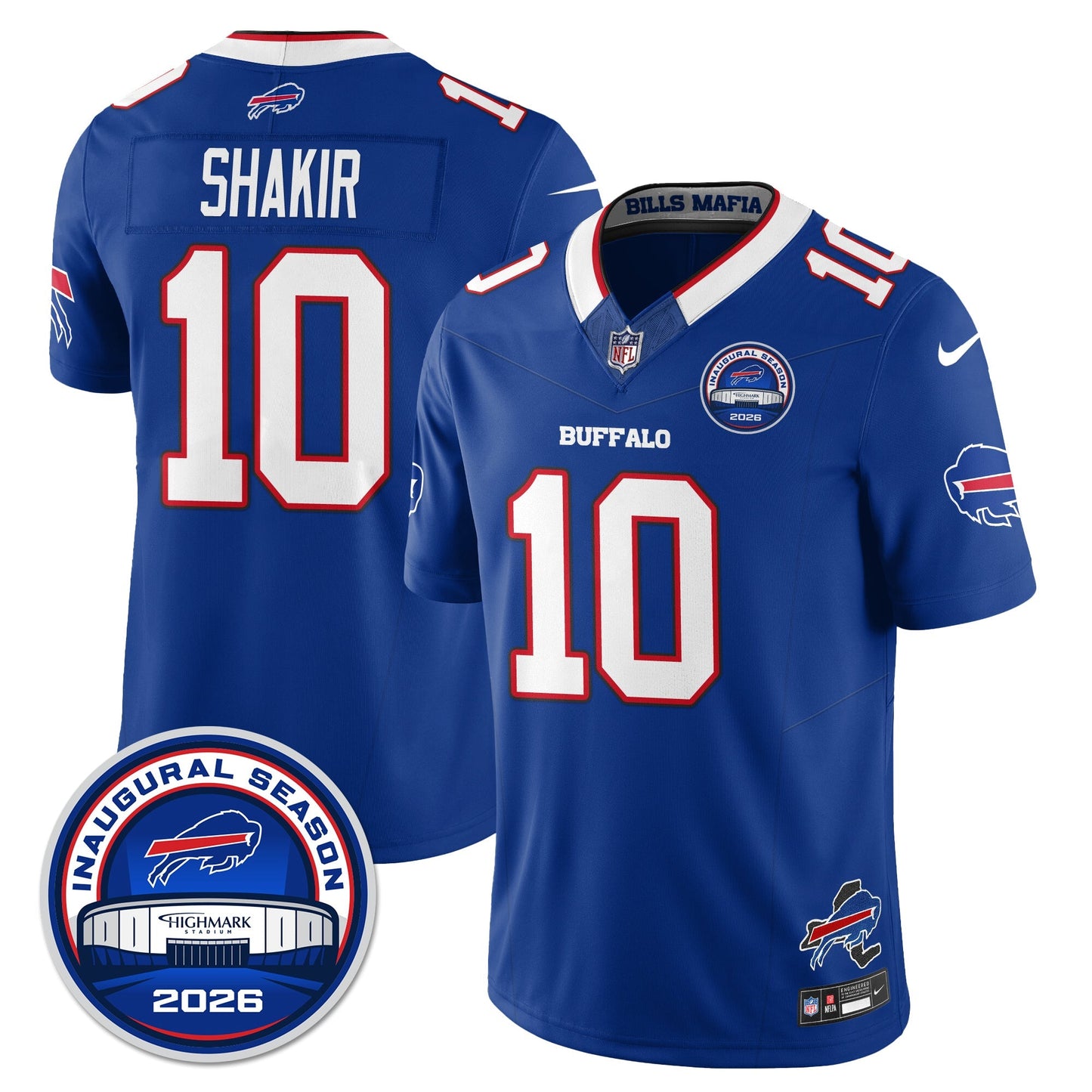 BUF 2026 Inaugural Season Patch Vapor Limited Jersey - All Stitched-DTD