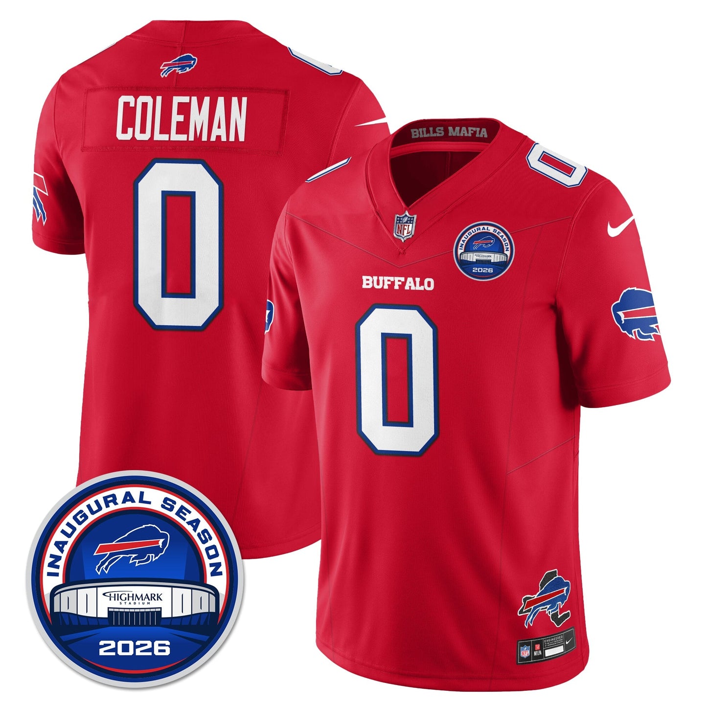 BUF 2026 Inaugural Season Patch Vapor Limited Jersey - All Stitched-DTD