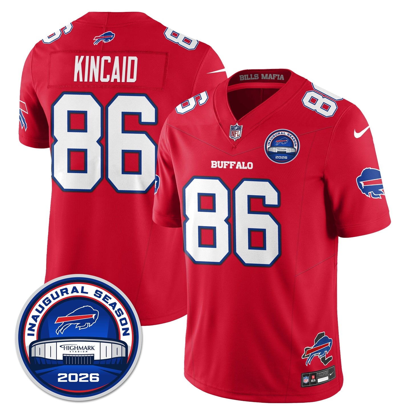 BUF 2026 Inaugural Season Patch Vapor Limited Jersey - All Stitched-DTD