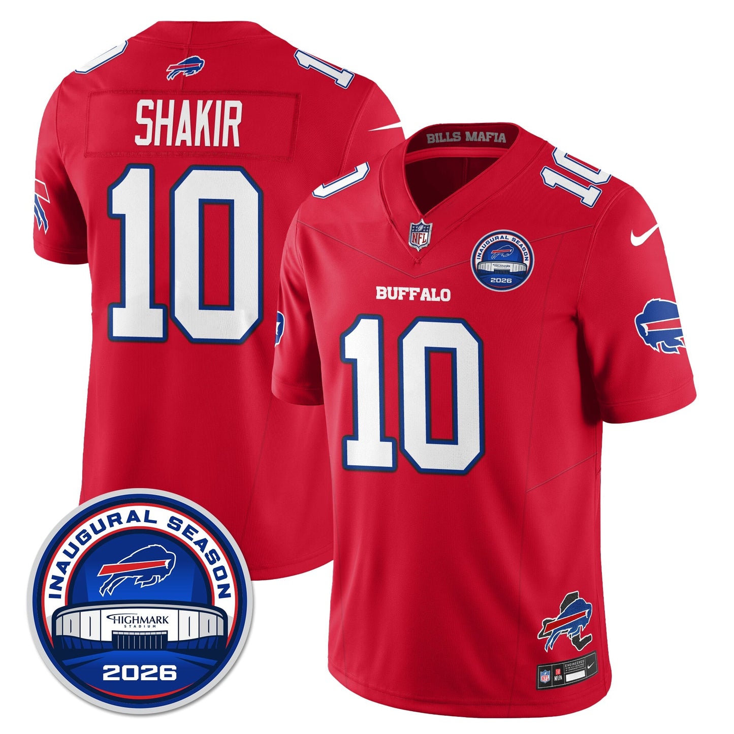 BUF 2026 Inaugural Season Patch Vapor Limited Jersey - All Stitched-DTD