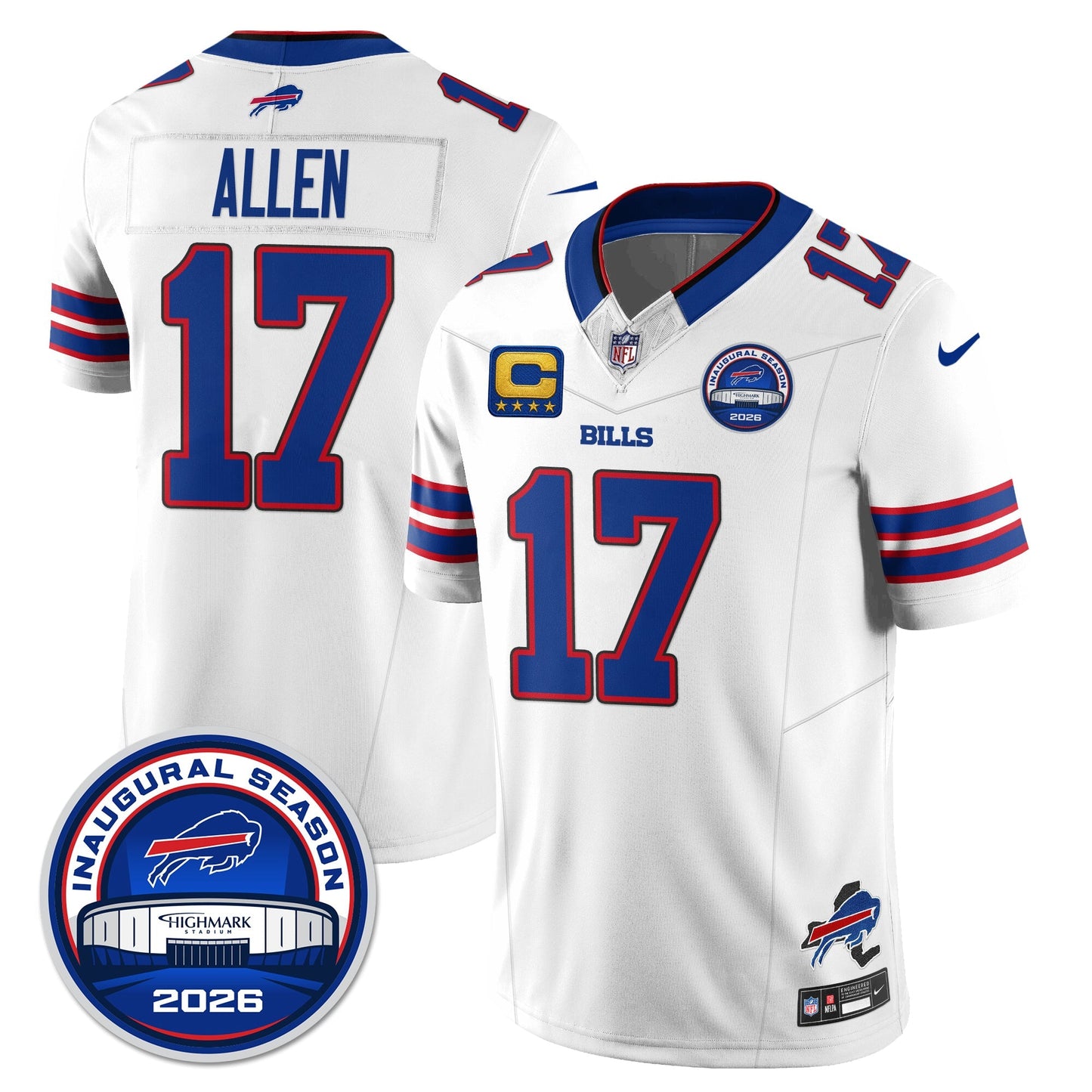 BUF 2026 Inaugural Season Patch Vapor Limited Jersey - All Stitched-DTD