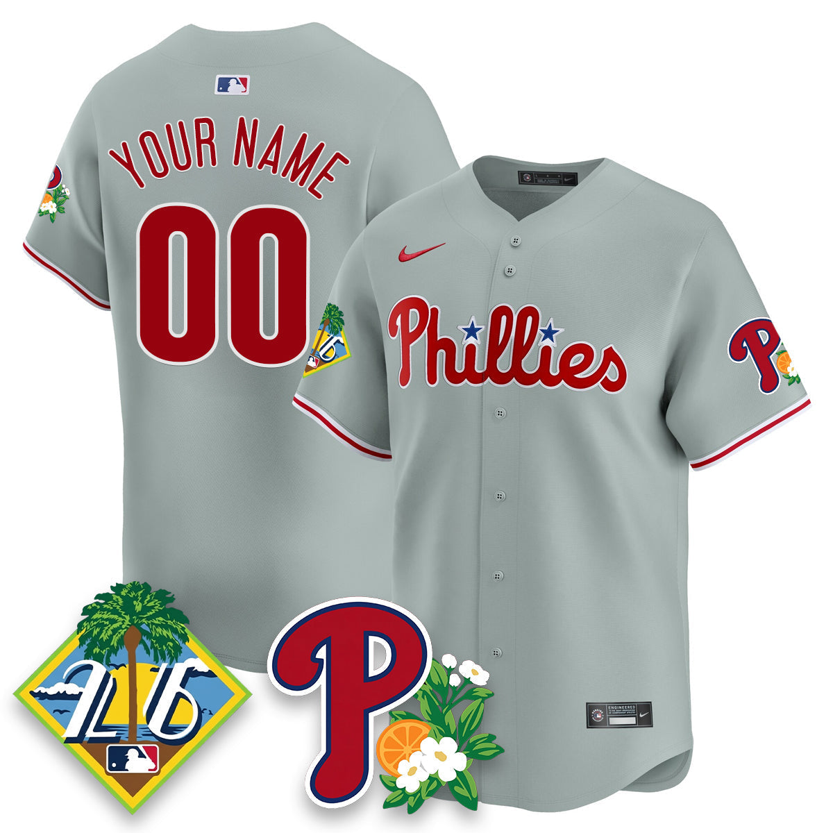 Custom PHI 2026 Spring Training Vapor Limited Jersey - All Stitched-DTD