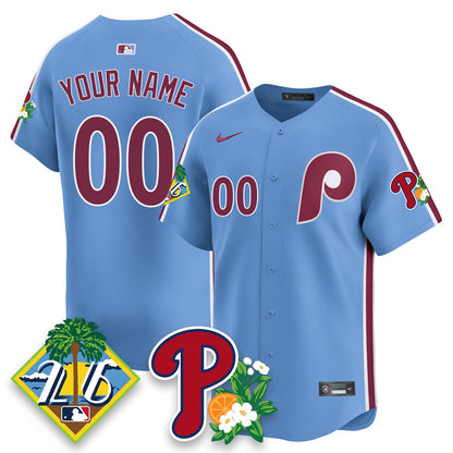Custom PHI 2026 Spring Training Vapor Limited Jersey - All Stitched-DTD