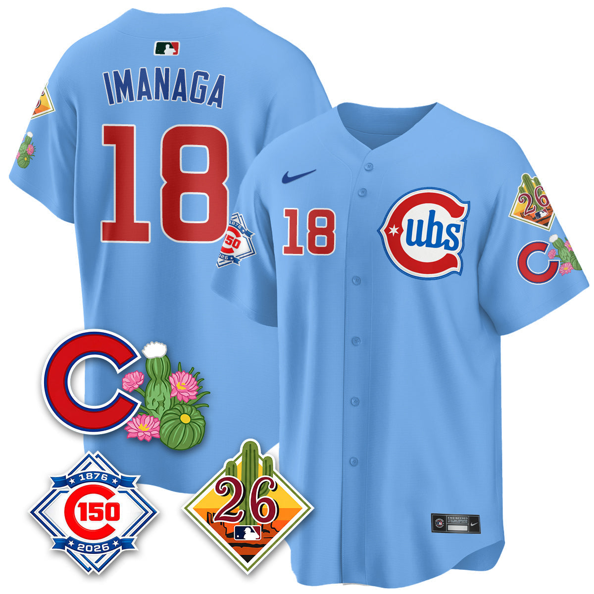 CHC 2026 Spring Training Vapor Limited Jersey - 150th Anniversary Patch - All Stitched-DTD