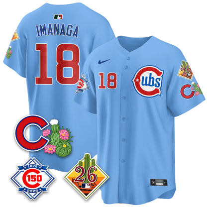 CHC 2026 Spring Training Vapor Limited Jersey - 150th Anniversary Patch - All Stitched-DTD