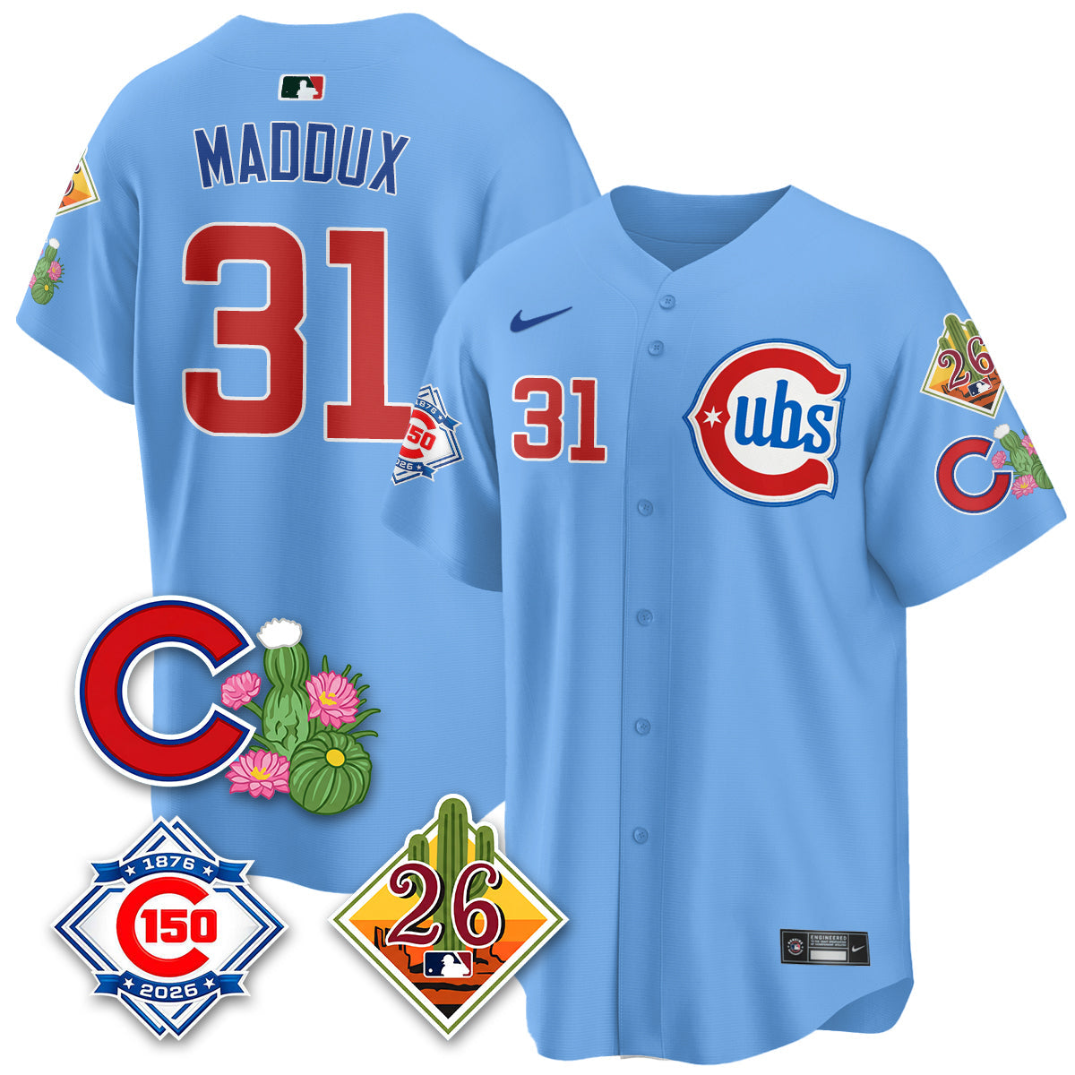 CHC 2026 Spring Training Vapor Limited Jersey - 150th Anniversary Patch - All Stitched-DTD