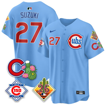 CHC 2026 Spring Training Vapor Limited Jersey - 150th Anniversary Patch - All Stitched-DTD