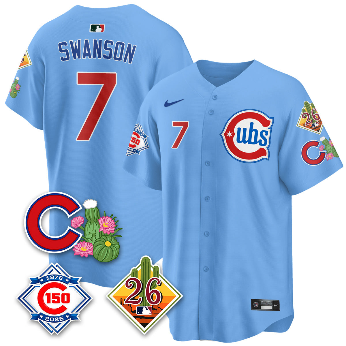CHC 2026 Spring Training Vapor Limited Jersey - 150th Anniversary Patch - All Stitched-DTD