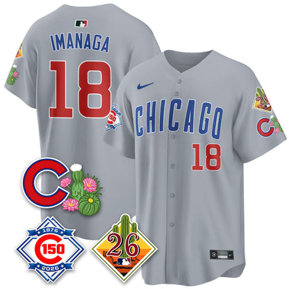 CHC 2026 Spring Training Vapor Limited Jersey - 150th Anniversary Patch - All Stitched-DTD