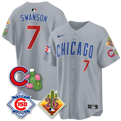 CHC 2026 Spring Training Vapor Limited Jersey - 150th Anniversary Patch - All Stitched-DTD