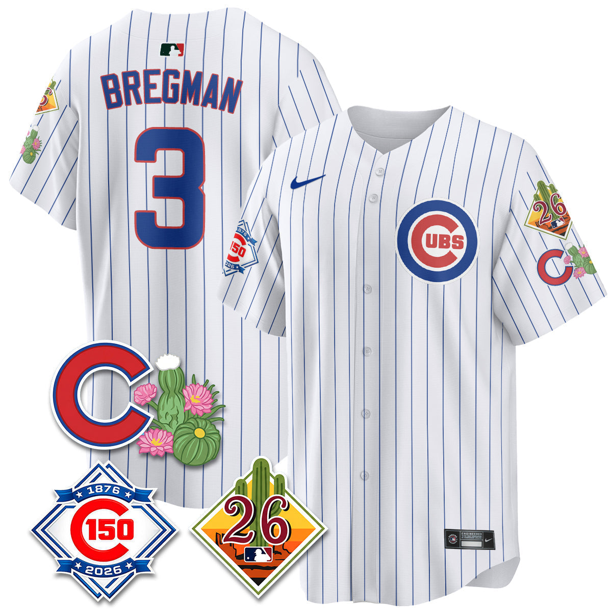 CHC 2026 Spring Training Vapor Limited Jersey - 150th Anniversary Patch - All Stitched-DTD