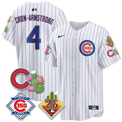 CHC 2026 Spring Training Vapor Limited Jersey - 150th Anniversary Patch - All Stitched-DTD