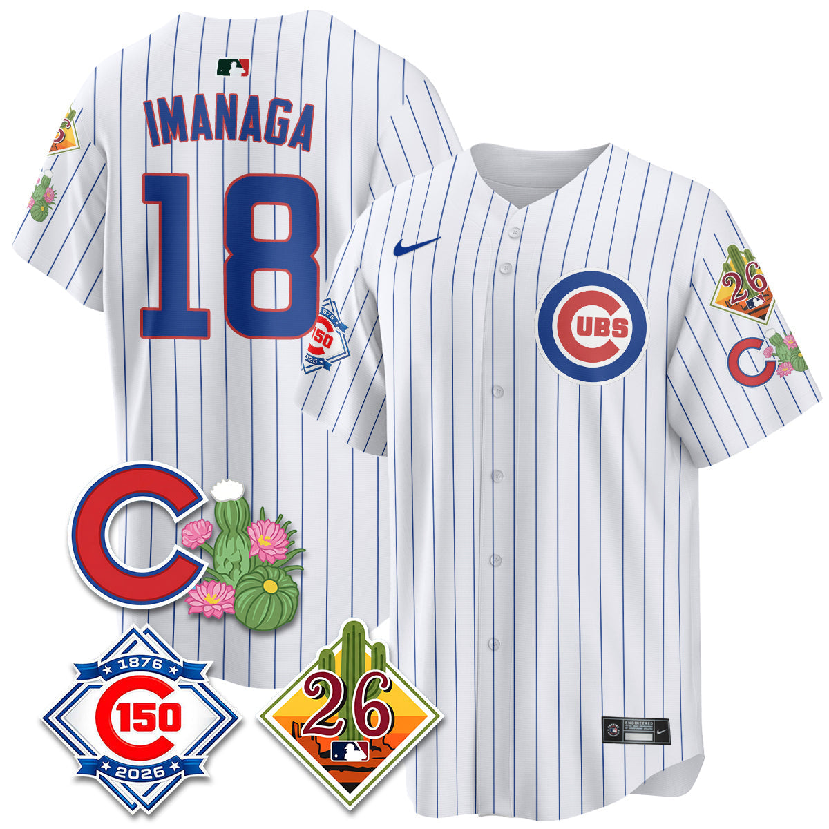 CHC 2026 Spring Training Vapor Limited Jersey - 150th Anniversary Patch - All Stitched-DTD