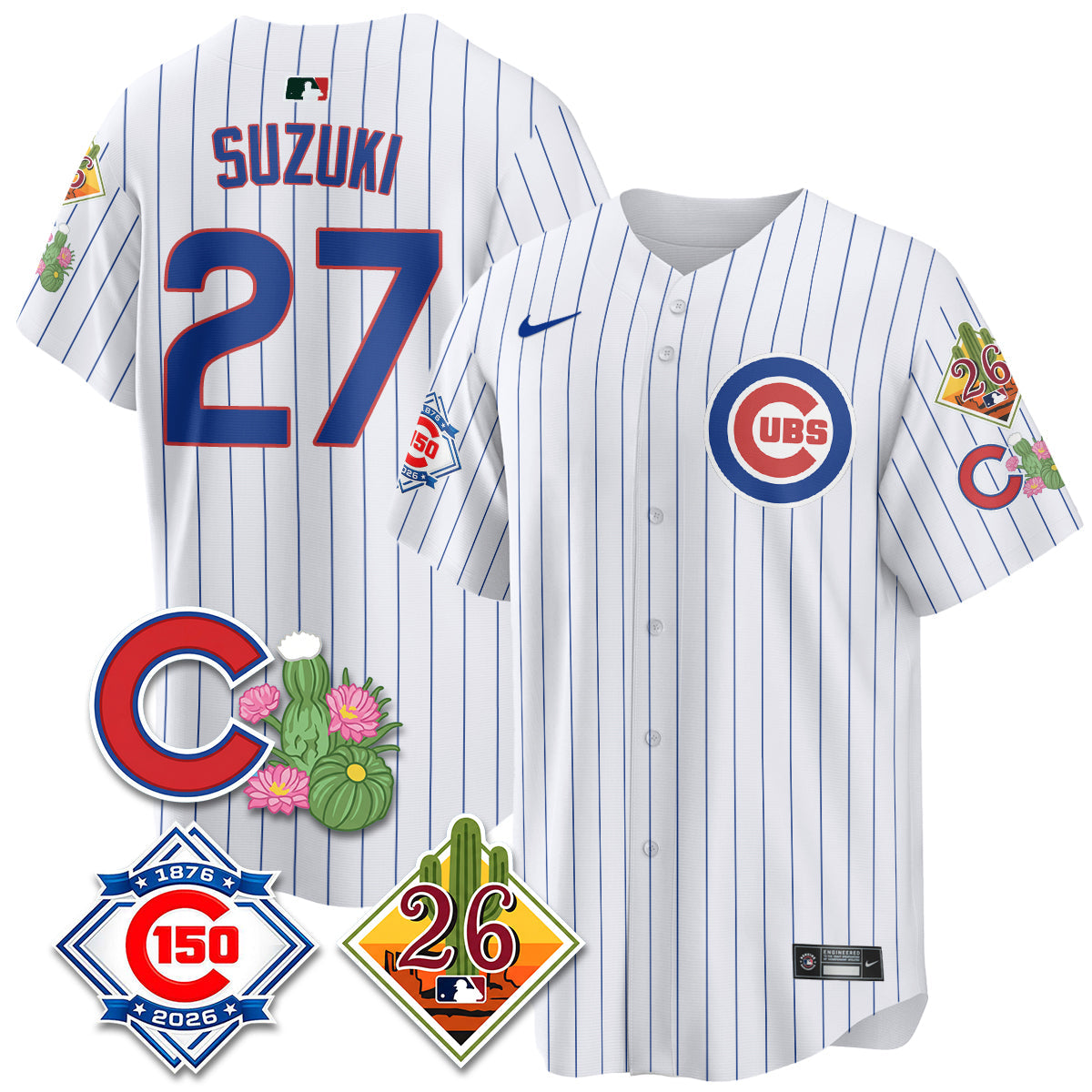 CHC 2026 Spring Training Vapor Limited Jersey - 150th Anniversary Patch - All Stitched-DTD
