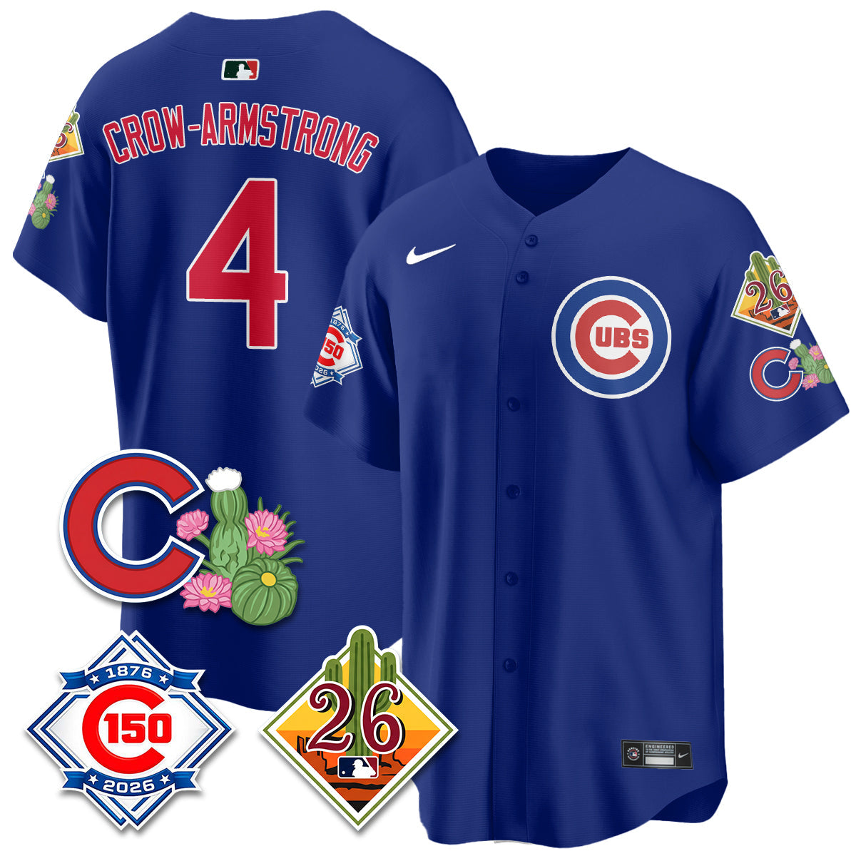 CHC 2026 Spring Training Vapor Limited Jersey - 150th Anniversary Patch - All Stitched-DTD