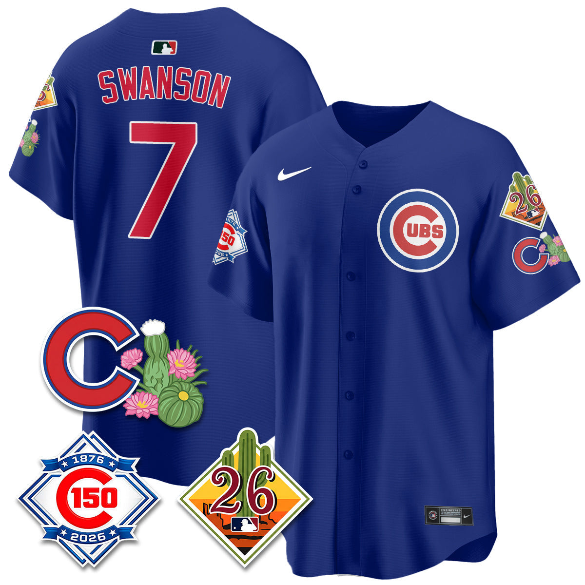 CHC 2026 Spring Training Vapor Limited Jersey - 150th Anniversary Patch - All Stitched-DTD