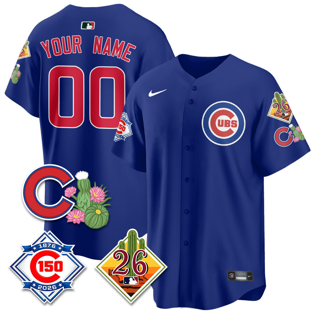 CHC 2026 Spring Training Vapor Limited Jersey - 150th Anniversary Patch - All Stitched-DTD