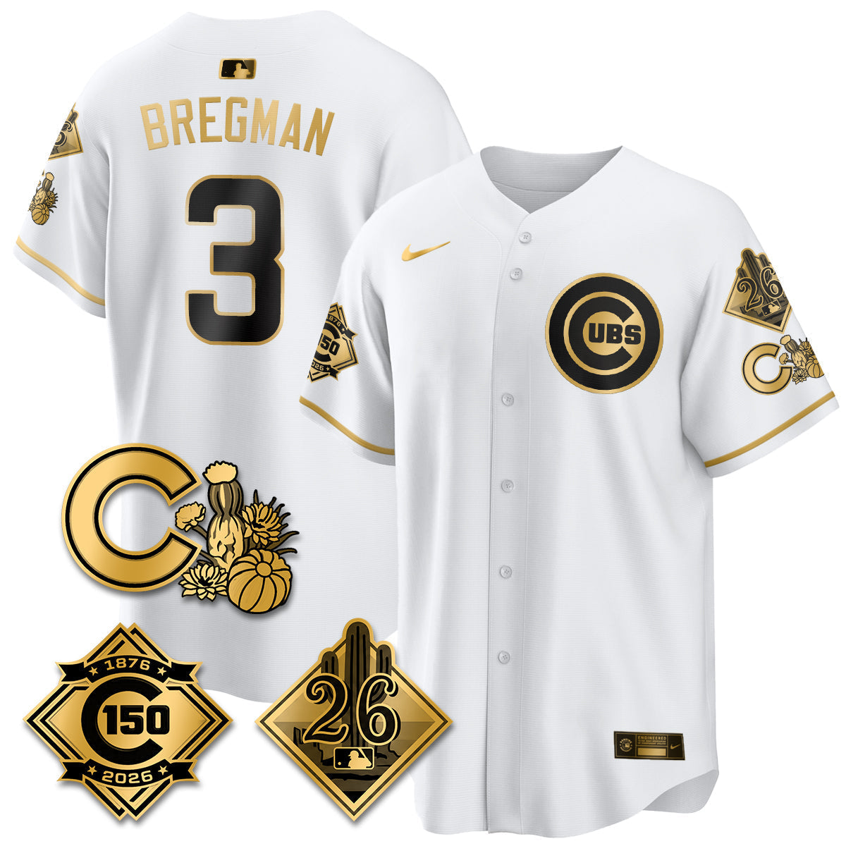 CHC 2026 Spring Training Vapor Limited Jersey - 150th Anniversary Patch - All Stitched-DTD