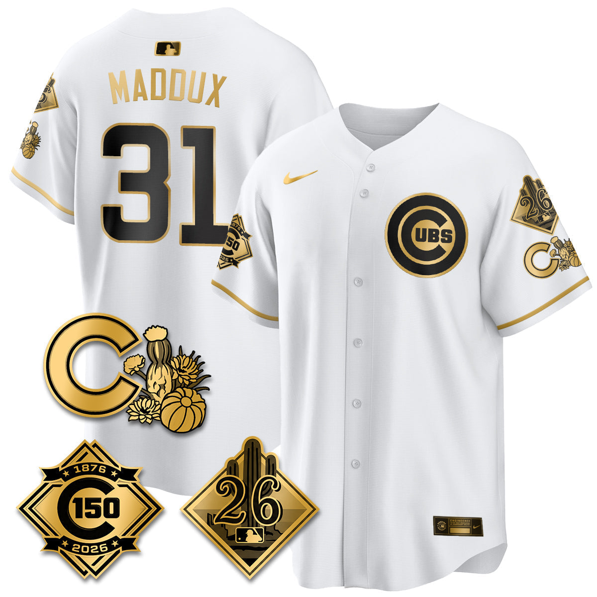 CHC 2026 Spring Training Vapor Limited Jersey - 150th Anniversary Patch - All Stitched-DTD