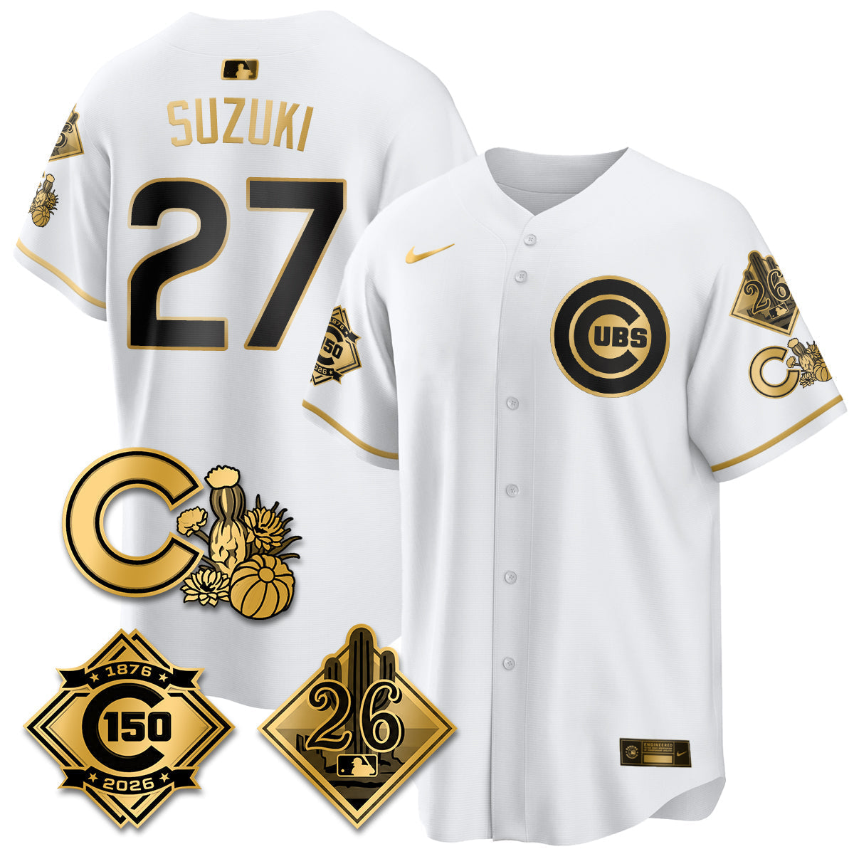 CHC 2026 Spring Training Vapor Limited Jersey - 150th Anniversary Patch - All Stitched-DTD