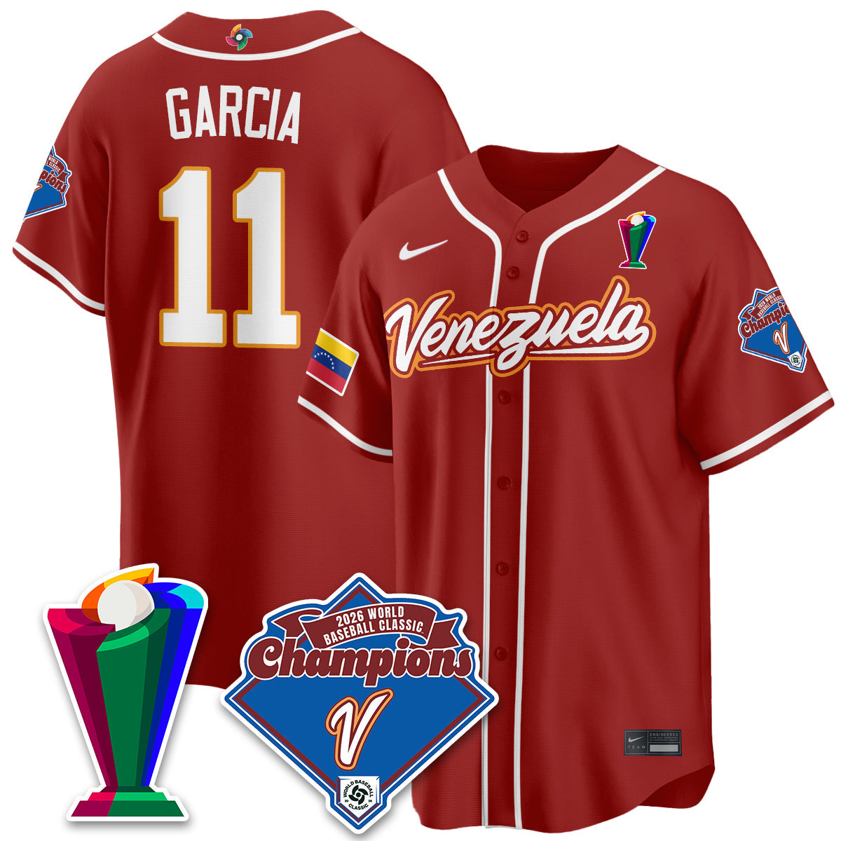 Venezuela Baseball 2026 World Baseball Classic Champions Limited Jersey - All Stitched-DTD