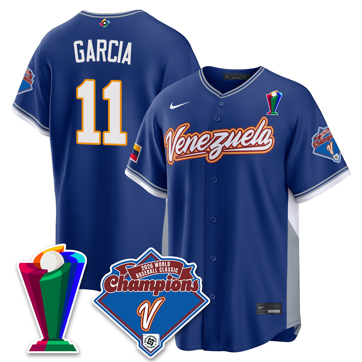 Venezuela Baseball 2026 World Baseball Classic Champions Limited Jersey - All Stitched-DTD