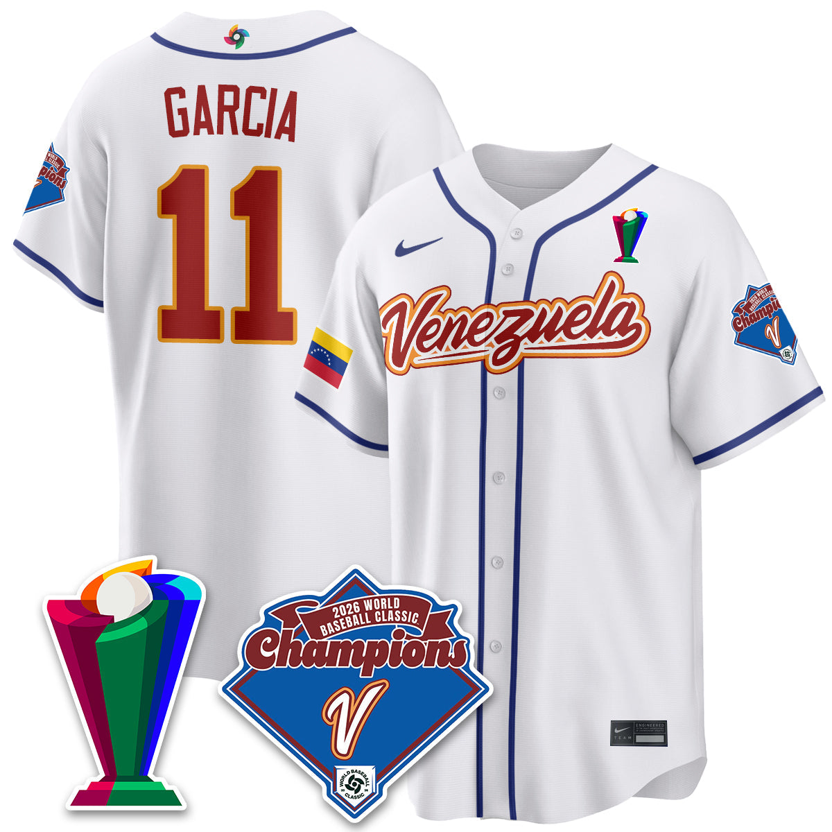 Venezuela Baseball 2026 World Baseball Classic Champions Limited Jersey - All Stitched-DTD