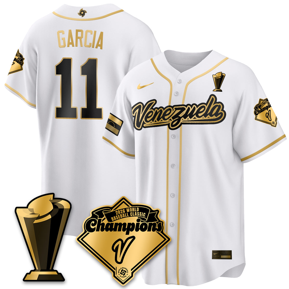 Venezuela Baseball 2026 World Baseball Classic Champions Limited Jersey - All Stitched-DTD