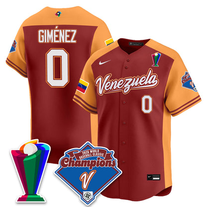 Venezuela Baseball 2026 World Baseball Classic Champions Limited Jersey - All Stitched-DTD