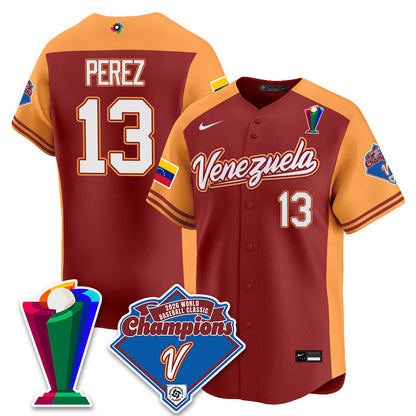 Venezuela Baseball 2026 World Baseball Classic Champions Limited Jersey - All Stitched-DTD