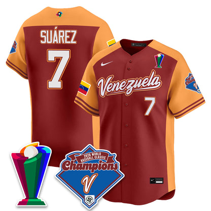 Venezuela Baseball 2026 World Baseball Classic Champions Limited Jersey - All Stitched-DTD