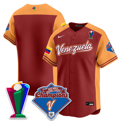Venezuela Baseball 2026 World Baseball Classic Champions Limited Jersey - All Stitched-DTD
