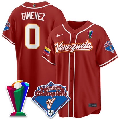 Venezuela Baseball 2026 World Baseball Classic Champions Limited Jersey - All Stitched-DTD