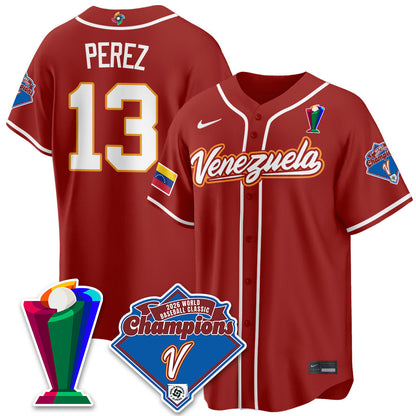 Venezuela Baseball 2026 World Baseball Classic Champions Limited Jersey - All Stitched-DTD