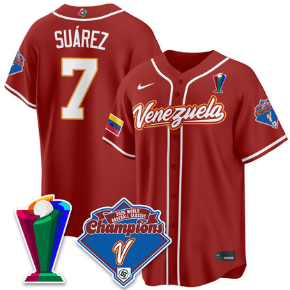 Venezuela Baseball 2026 World Baseball Classic Champions Limited Jersey - All Stitched-DTD