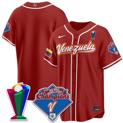 Venezuela Baseball 2026 World Baseball Classic Champions Limited Jersey - All Stitched-DTD