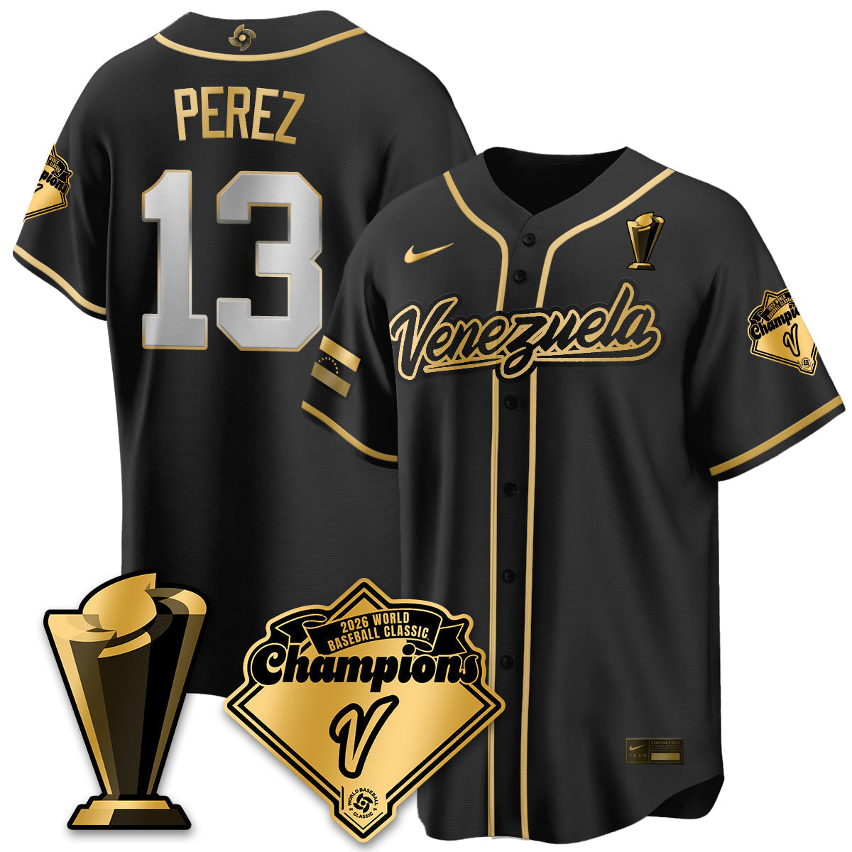 Venezuela Baseball 2026 World Baseball Classic Champions Limited Jersey - All Stitched-DTD