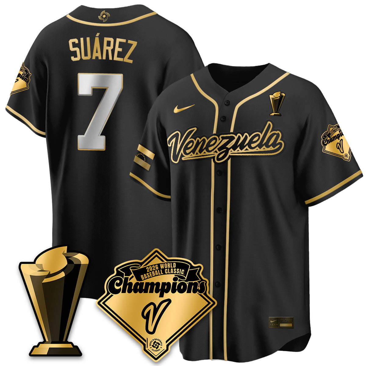 Venezuela Baseball 2026 World Baseball Classic Champions Limited Jersey - All Stitched-DTD