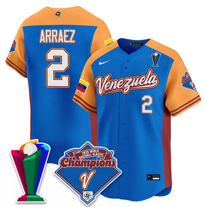 Venezuela Baseball 2026 World Baseball Classic Champions Limited Jersey - All Stitched-DTD