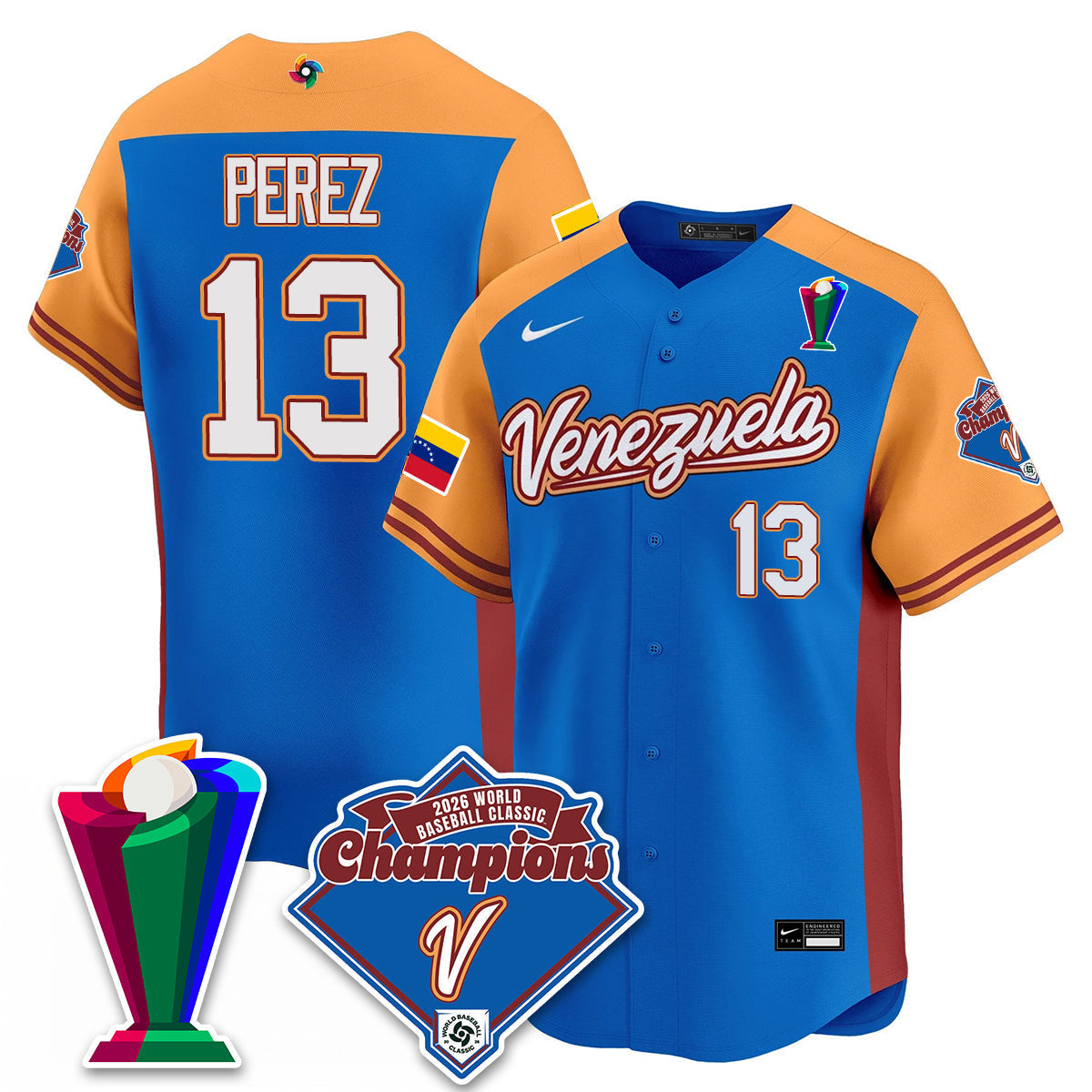 Venezuela Baseball 2026 World Baseball Classic Champions Limited Jersey - All Stitched-DTD