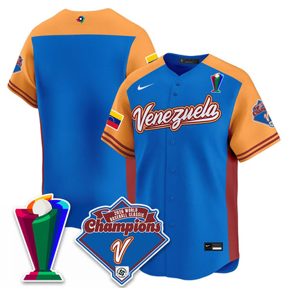 Venezuela Baseball 2026 World Baseball Classic Champions Limited Jersey - All Stitched-DTD