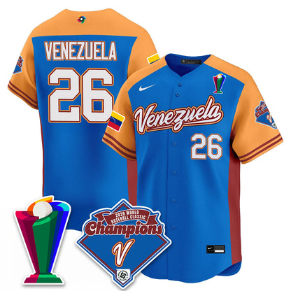 Venezuela Baseball 2026 World Baseball Classic Champions Limited Jersey - All Stitched-DTD