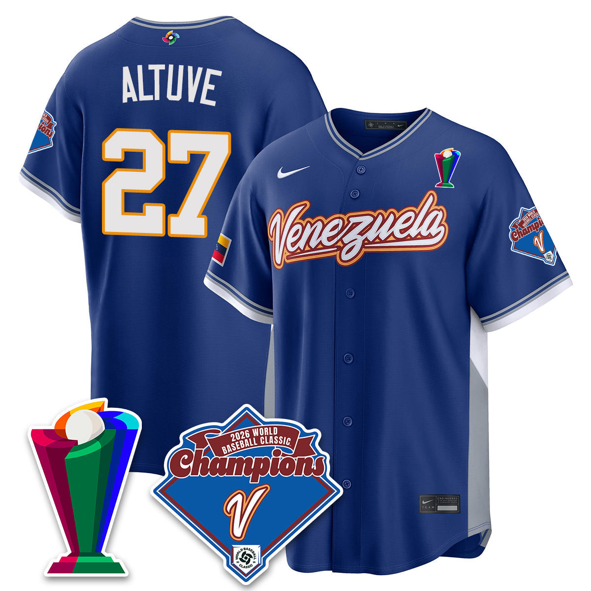 Venezuela Baseball 2026 World Baseball Classic Champions Limited Jersey - All Stitched-DTD