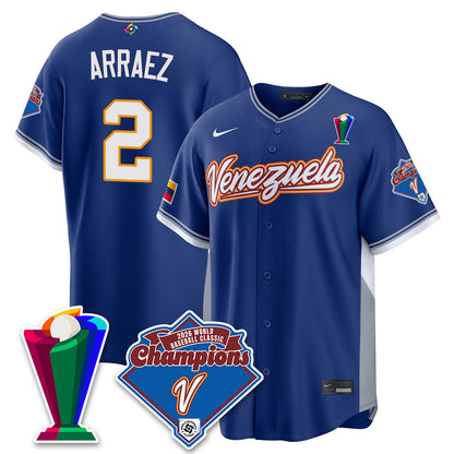 Venezuela Baseball 2026 World Baseball Classic Champions Limited Jersey - All Stitched-DTD