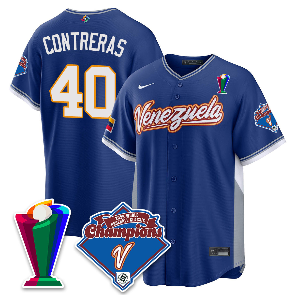 Venezuela Baseball 2026 World Baseball Classic Champions Limited Jersey - All Stitched-DTD