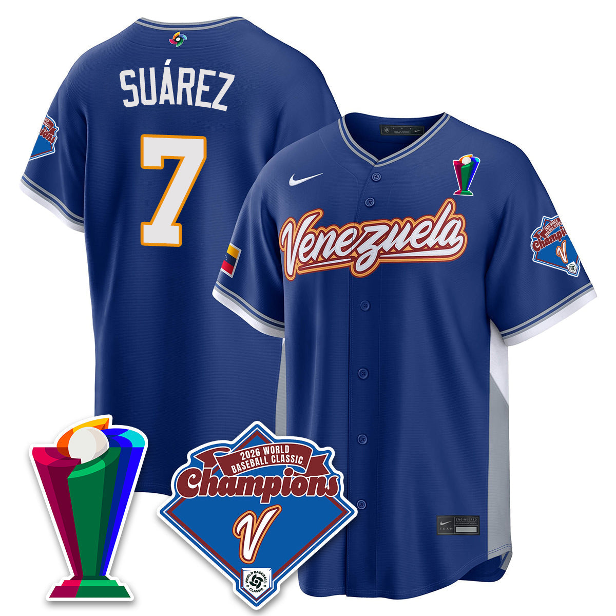 Venezuela Baseball 2026 World Baseball Classic Champions Limited Jersey - All Stitched-DTD