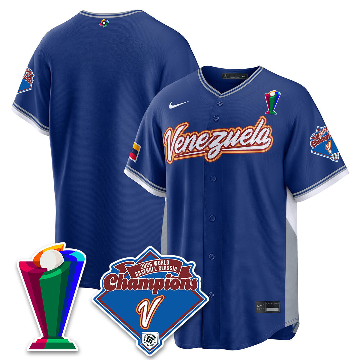 Venezuela Baseball 2026 World Baseball Classic Champions Limited Jersey - All Stitched-DTD
