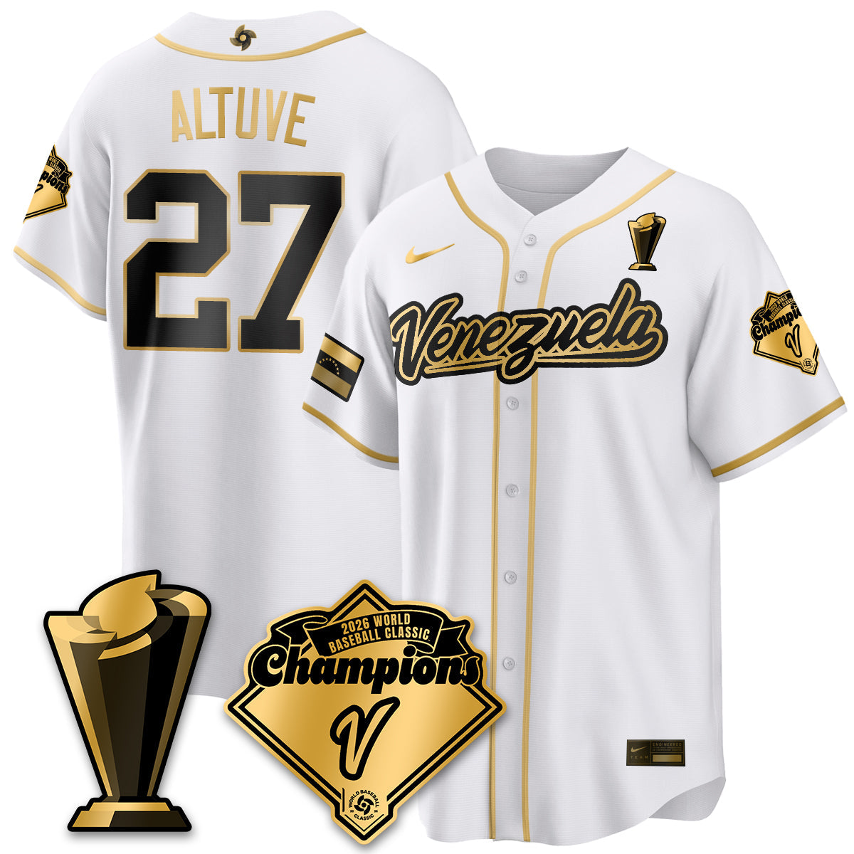 Venezuela Baseball 2026 World Baseball Classic Champions Limited Jersey - All Stitched-DTD