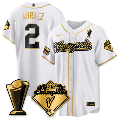 Venezuela Baseball 2026 World Baseball Classic Champions Limited Jersey - All Stitched-DTD